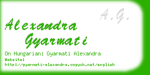 alexandra gyarmati business card
